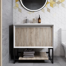 Load image into Gallery viewer, Marseille 36&quot; Bathroom Vanity in Oak