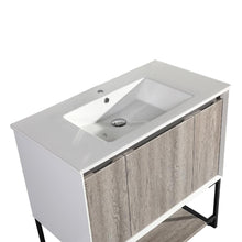 Load image into Gallery viewer, Marseille 36&quot; Bathroom Vanity in Oak