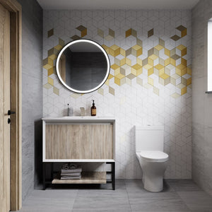 Marseille 36" Bathroom Vanity in Oak