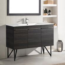 Load image into Gallery viewer, Annecy 48&quot; Single Bathroom Vanity Set in White with Sink and Overflow Included