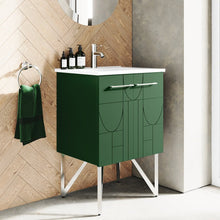 Load image into Gallery viewer, Annecy 24&quot; Bathroom Vanity Set in Atlas Green with Sink Included