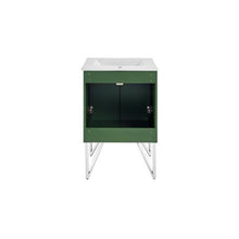 Load image into Gallery viewer, Annecy 24&quot; Bathroom Vanity Set in Atlas Green with Sink Included