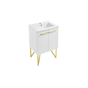 Annecy 24" Bathroom Vanity Set in Galaxy White with Sink Included