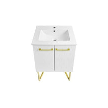 Load image into Gallery viewer, Annecy 24&quot; Bathroom Vanity Set in Galaxy White with Sink Included