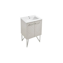 Load image into Gallery viewer, Annecy 24&quot; Bathroom Vanity Set in Mayhem Greige with Sink Included