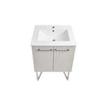 Load image into Gallery viewer, Annecy 24&quot; Bathroom Vanity Set in Mayhem Greige with Sink Included