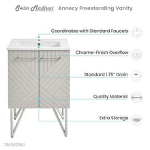 Load image into Gallery viewer, Annecy 24&quot; Bathroom Vanity Set in Mayhem Greige with Sink Included