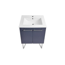 Load image into Gallery viewer, Aberdeen 30 In. Blue Limestone Countertop with Oil-Rubbed Bronze Pulls and Knobs Vanity