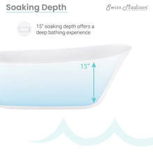 Load image into Gallery viewer, Sublime 67&quot; Single Slipper Freestanding Bathtub