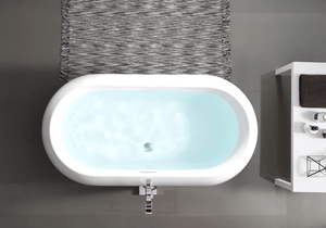 PLAISIR 63" Freestanding Fiberglass reinforced Acrylic Bathtub by Swiss Madison