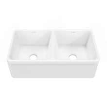 Load image into Gallery viewer, Delice 33&quot; x 18&quot; Duo Ceramic Farmhouse Sink