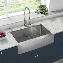 Load image into Gallery viewer, Rivage 30&quot; x 21&quot; Stainless Steel, Single Basin, Farmhouse Kitchen Sink with Apron