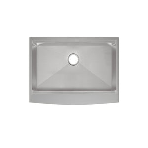 Rivage 30 x 22 Single Basin Apron Farmhouse Kitchen Workstation Sink with Spotted Drain, Colander and Cutting Board