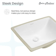 Load image into Gallery viewer, Plaisir 18.5&quot; Rectangle Undermount Bathroom Sink - SM-UM624