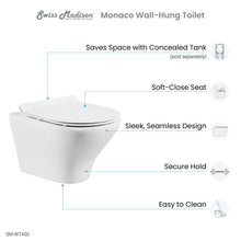 Load image into Gallery viewer, Monaco Wall-Hung Round Compact Toilet Bowl