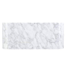Load image into Gallery viewer, Single Bowl Kitchen Sink in Carrara White Marble with Polished Apron