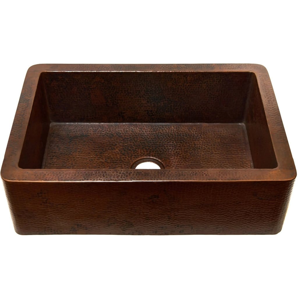 Open Farmhouse Copper Kitchen Sink