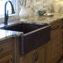 Load image into Gallery viewer, Open Farmhouse Copper Kitchen Sink