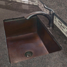 Load image into Gallery viewer, Open Single Bowl Undermount Copper Kitchen Sink