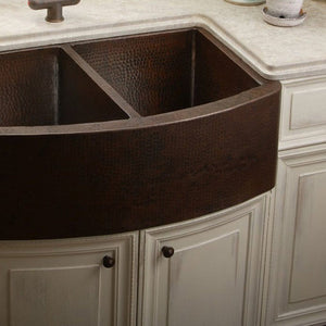 Double Bowl Copper Kitchen Sink