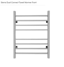 Load image into Gallery viewer, Sierra Towel Warmer, Gold, Dual Connection, 8 Bars