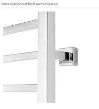 Load image into Gallery viewer, Sierra Towel Warmer, Gold, Dual Connection, 8 Bars