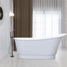 Load image into Gallery viewer, Vanity Art 67&quot; Freestanding Acrylic Modern Bathtub with Chrome Finish