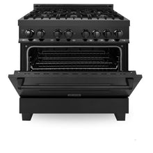 Load image into Gallery viewer, ZLINE 36&quot; Black Stainless Dual Fuel Range