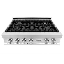 Load image into Gallery viewer, ZLINE 36&quot; Porcelain Rangetop with 6 Gas Burners