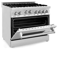 Load image into Gallery viewer, ZLINE 36&quot; Professional Gas on Gas Range in Stainless Steel