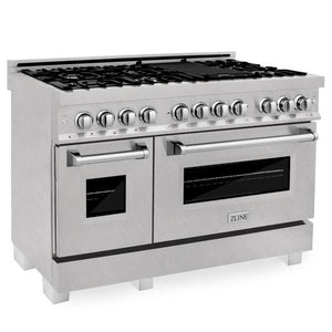 ZLINE 48" Professional Dual Fuel Range in DuraSnow® Stainless Steel