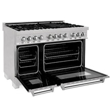 Load image into Gallery viewer, ZLINE 48&quot; Professional Dual Fuel Range in DuraSnow® Stainless Steel