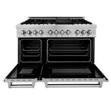 Load image into Gallery viewer, ZLINE 48&quot; Professional Dual Fuel Range in DuraSnow® Stainless Steel