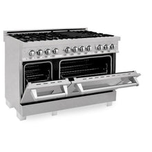 Load image into Gallery viewer, ZLINE 48&quot; Professional Dual Fuel Range in DuraSnow® Stainless Steel