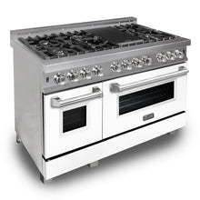 Load image into Gallery viewer, ZLINE 48&quot; Professional Dual Fuel Range in DuraSnow® Stainless Steel