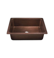 Load image into Gallery viewer, Dakota Signature Handmade Copper 22.8&quot; Kitchen Sink Single Bowl