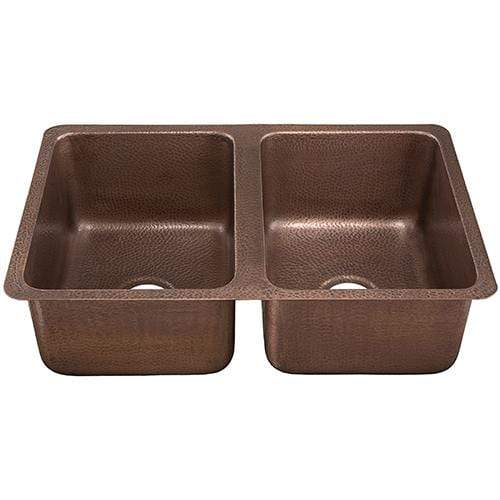 Dakota Signature Handmade Copper Kitchen Sink Double Bowl 50/50