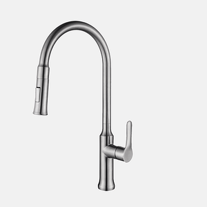 Single Handle Pull Down Kitchen Faucet - Matte Black Finish by Stylish K-137N