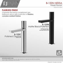 Load image into Gallery viewer, Nessa Bathroom Faucet Single Handle Chrome Polished Finish by Stylish B-122C