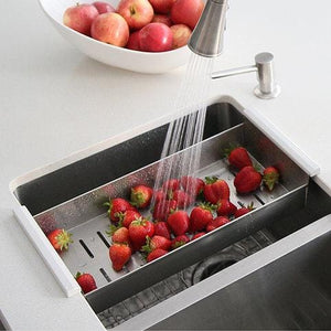 Stainless Steel Over the Sink Colander for 16" Sink Opening by Stylish A-02