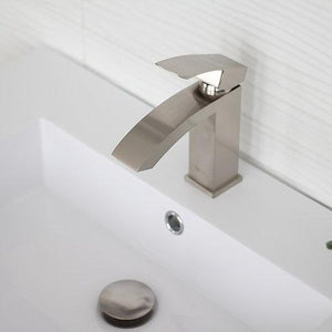 Bathroom Sink Pop-Up Drain with Overflow Brushed Nickel Finish by Stylish D-701B