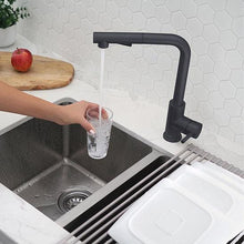 Load image into Gallery viewer, Single Handle Pull Down Kitchen Faucet - Matte Black Finish by Stylish K-130N