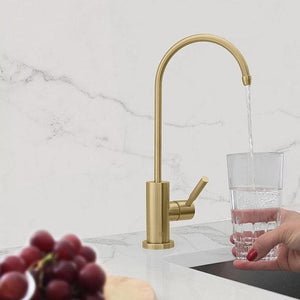 Single Handle Cold Water Tap - Brushed Gold Finish by Stylish K-142G