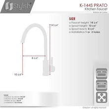 Load image into Gallery viewer, Single Handle Bar/Prep Faucet - Stainless Steel Finish by Stylish K-144S