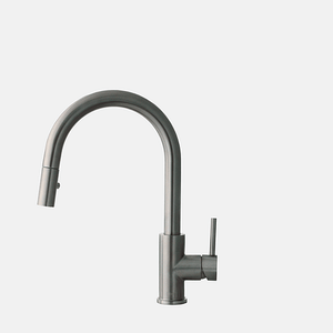 Single Handle Pull Down Kitchen Faucet Stainless Steel Finish by Stylish