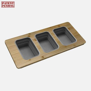 Over the Sink Serving Board with 3 Containers by Stylish A-910