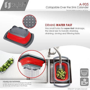 Collapsible Over the Sink Colander by Stylish A-905