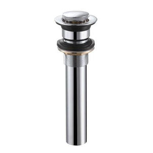 Dakota Skye Collection Single Handle Vessel Faucet Push Pop-Up Drain with Overflow