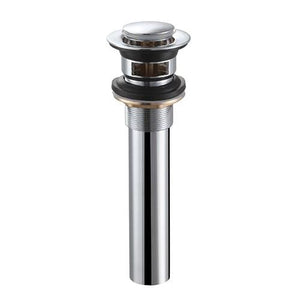 Dakota Sophia Collection Single Handle Bathroom Faucet w/ Push-Pop Drain & Stainless-Steel Braided Hose