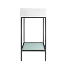 Load image into Gallery viewer, Pierre 40 Single, Freestanding, Open Shelf, Chrome Metal Frame Bathroom Vanity